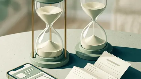 A folded paper bank transfer arrow paused beside a ceramic bank