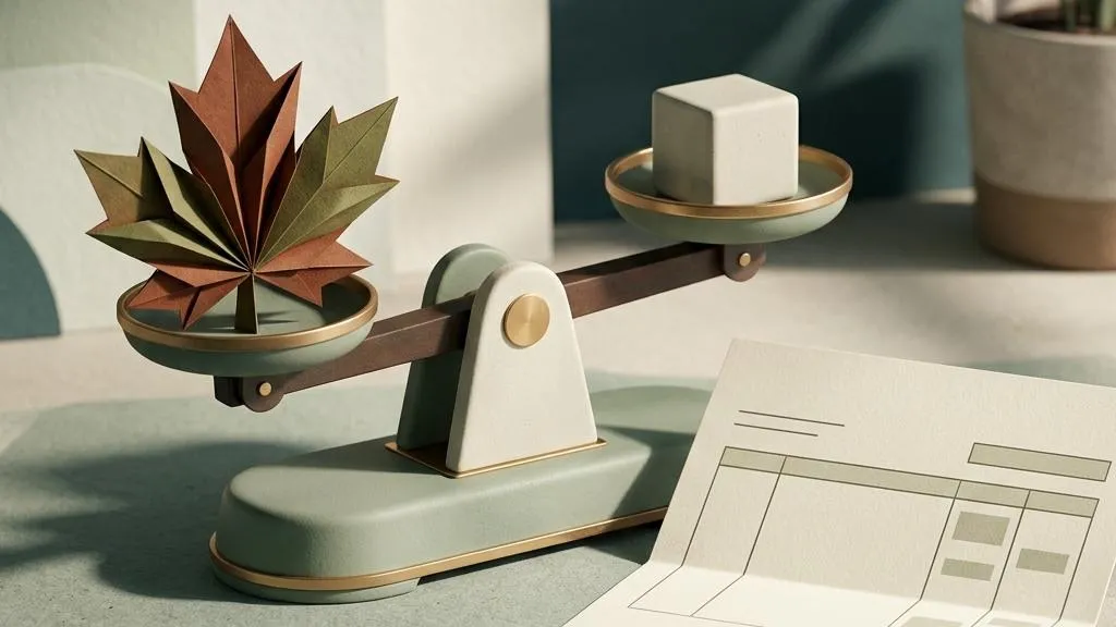 A ceramic bank with a maple leaf, paper complaint and hourglass
